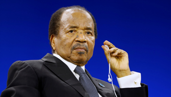 Cameroon’s President Paul Biya attends the Paris Peace Forum, France, November 12, 2019 (Reuters/Charles Platiau)