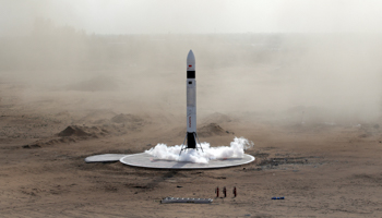 Chinese space start-up LinkSpace’s reusable rocket landing (Reuters/Jason Lee)