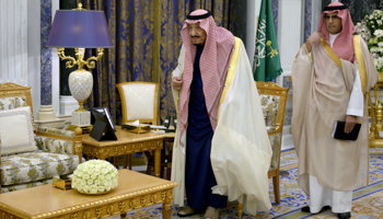 Saudi King Salman at the Royal Court in Riyadh (Reuters/Andrew Caballero-Reynolds)