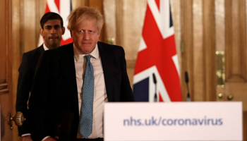 UK Prime Minister Boris Johnson and Chancellor Rishi Sunak (Reuters/Matt Dunham)