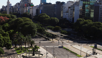 Downtown Buenos Aires during the COVID-19 quarantine (Reuters/Matias Baglietto)