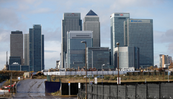 The Canary Wharf financial district is seen in east London, 2014 (Reuters/Suzanne Plunkett)