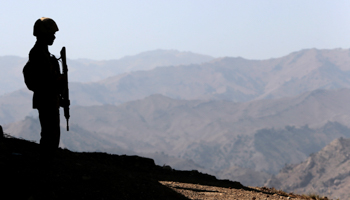 A soldier at the Pakistan-Afghanistan border in North Waziristan (Reuters/Caren Firouz)