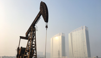 A pumpjack at the Shengli oil field in Shandong, China (Reuters/Chen Aizhu)