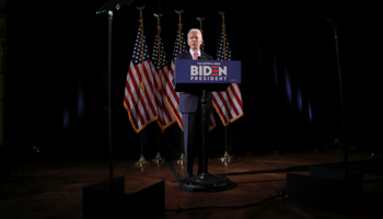 Former Vice President Joe Biden on the presidential nomination campaign trail, Wilmington, Delaware, United States, March 12 (Reuters/Carlos Barria)