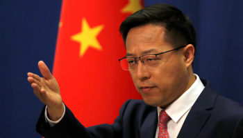 Chinese Foreign Ministry spokesman Zhao Lijian (Reuters/Carlos Garcia Rawlins)