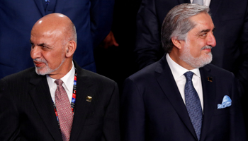 President Mohammad Ashraf Ghani (L) and Abdullah Abdullah (Reuters/Jonathan Ernst)