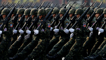 Thai soldiers (Reuters/Soe Zeya Tun)