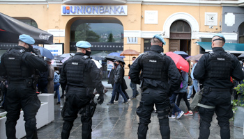 Bosnians protest against corruption and delayed elections, Sarajevo, May 30 (Reuters/Dado Ruvic)