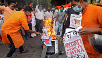 An anti-China protest in India (Reuters/Rupak De Chowdhuri)