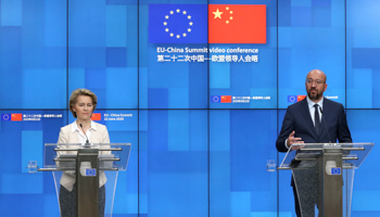 European Council President Charles Michel and European Commission President Ursula von der Leyen (Reuters/Yves Herman)