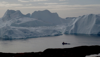 A fishing vessel near Ilulissat, Greenland, September 12, 2017 (Reuters/Jacob Gronholt)