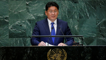 Mongolian Prime Minister U Khurelsukh (Reuters/Eduardo Munoz)