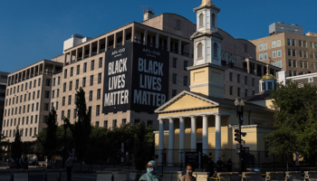 H street Black Lives Matter Plaza near the White House in Washington, US, July 15 (Reuters/Tom Brenner)