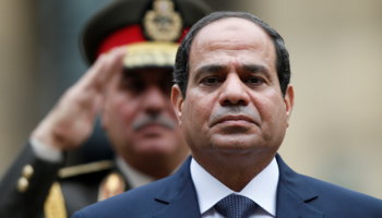 Egyptian President Abdel Fatah el-Sisi attends a military ceremony (Reuters/Charles Platiau)