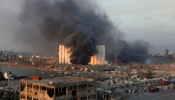 Beirut port explosion site (Reuters/Mohamed Azakir)