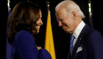Democratic presidential candidate and former Vice President Joe Biden and vice presidential candidate Senator Kamala Harris (Reuters/Carlos Barria)
