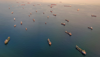 Vessels in the Singapore Strait (Reuters/Henning Gloystein)