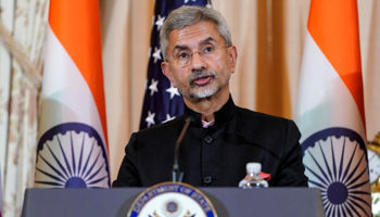 Foreign Minister Subrahmanyam Jaishankar in Washington last December (Reuters/Joshua Roberts)