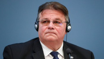 Lithuanian Minister of Foreign Affairs Linas Linkevicius (Reuters/Ints Kalnins)