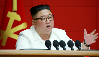 North Korean leader Kim Jong Un, August 20 in Pyongyang (Reuters/KCNA)