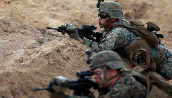 Soldiers taking part in the Cobra Gold exercise earlier this year (Reuters/Soe Zeya Tun)