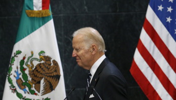 Joe Biden pictured on a visit to Mexico in his capacity as US vice president in 2016 (Reuters/Henry Romero)