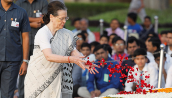 Sonia Gandhi, the Congress party’s interim president (Reuters/Adnan Abidi)