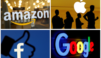 Logos of four major technology firms (Reuters/File Photos)