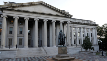 The US Department of the Treasury, Washington DC, United States, August 30 (Reuters/Andrew Kelly)