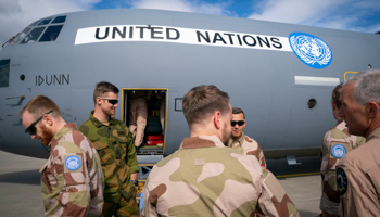 Royal Norwegian Air Force soldiers before board a flight for Mali, May 2019, Norway (HEIKO JUNGE/EPA-EFE/Shutterstock)