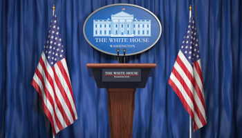 A White House podium (Maxx-Studio / Shutterstock)