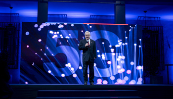 President Sebastian Pinera launching Chile's 5G tender in August (Xinhua/Shutterstock)