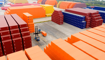 Containers at Taicang port in Jiangsu, China, October 2020 (Shutterstock)