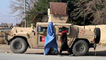 Families return to their villages after an Afghan army operation against the Taliban in Herat province (Jalil Rezayee/EPA-EFE/Shutterstock)