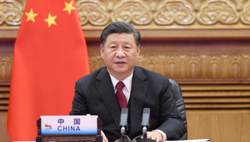 Chinese President Xi Jinping attends Session II of the 15th G20 Leaders' Summit via video link in Beijing, capital of China, Nov. 22.
China Beijing Xi Jinping G20 Leaders' Summit Session Ii - 22 Nov (Xinhua/Shutterstock)