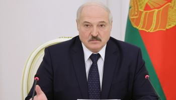 Belarusian strongman Alexander Lukashenka (Maxim Guchek/Pool/EPA-EFE/Shutterstock)