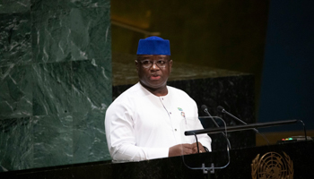 Sierra Leone's President Julius Maada Bio (Kevin Hagen/AP/Shutterstock)