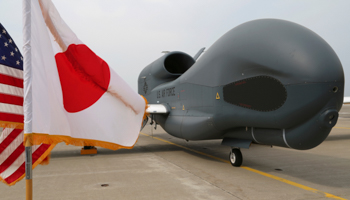 Global Hawk surveillance drone at Misawa Air Base in Japan (Eric Talmadge/AP/Shutterstock)