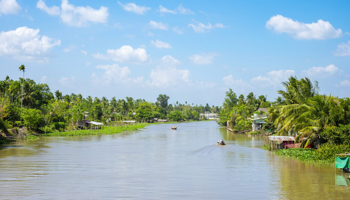 A view of the Mekong river delta in Can Tho, Vietnam (Jason Langley/imageBROKER/Shutterstock)