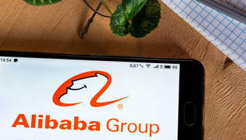 Alibaba Group logo seen displayed on a smartphone (Valera Golovniov/SOPA Images/Shutterstock)