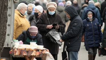 PA farmers' market in Kyiv during the latest lockdown (Ukrinform/Shutterstock)