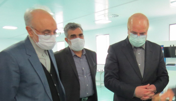 Iran Parliament Speaker Mohammed Baqer Qalibaf visits Fordow nuclear facility, January 28 (IRAN ATOMIC ENERGY ORGANIZATION HANDOUT/EPA-EFE/Shutterstock)