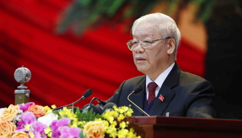 Communist Party of Vietnam General Secretary Nguyen Phu Trong (Xinhua/Shutterstock)