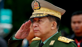 Army Chief Min Aung Hlaing (Lynn Bo Bo/EPA-EFE/Shutterstock)