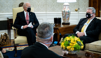 President Biden and VP Harris Meet with Labor Leaders, Washington, USA - 17 February (Pete Marovich/POOL/EPA-EFE/Shutterstock)