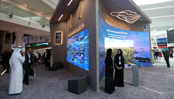 The Emeriti ADNOC section at the World Future Energy Summit 2020 in Abu Dhabi, 13 January 2020 (Ali Haider/EPA-EFE/Shutterstock)