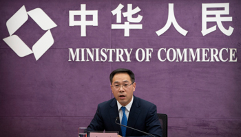 Gao Feng, spokesman for China's Ministry of Commerce (Mark Schiefelbein/AP/Shutterstock)