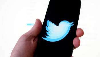 Twitter logo on a mobile device (Jaap Arriens/NurPhoto/Shutterstock)