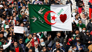 Demonstrators on March 5, Algiers (APP/NurPhoto/Shutterstock)